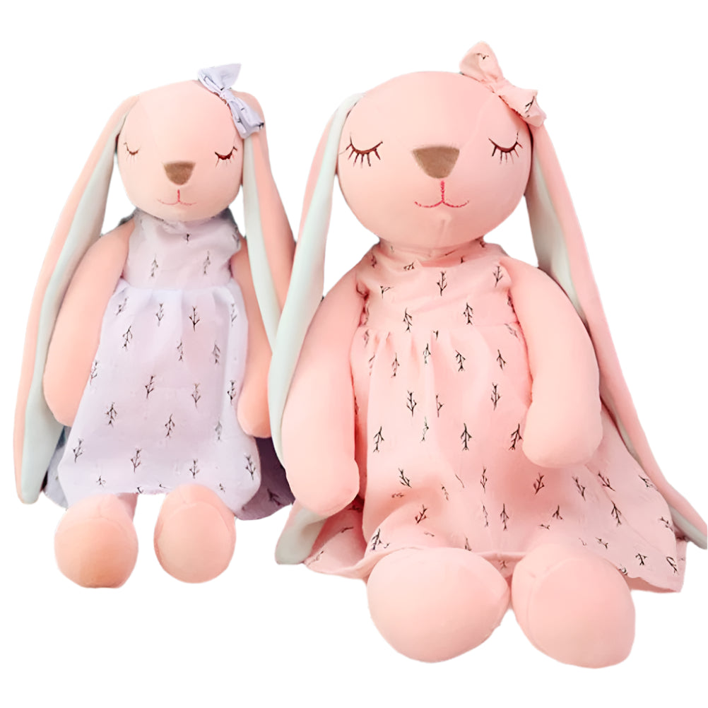 Soft Long-Eared Stuffed Rabbit for Newborns & Nursery Gift