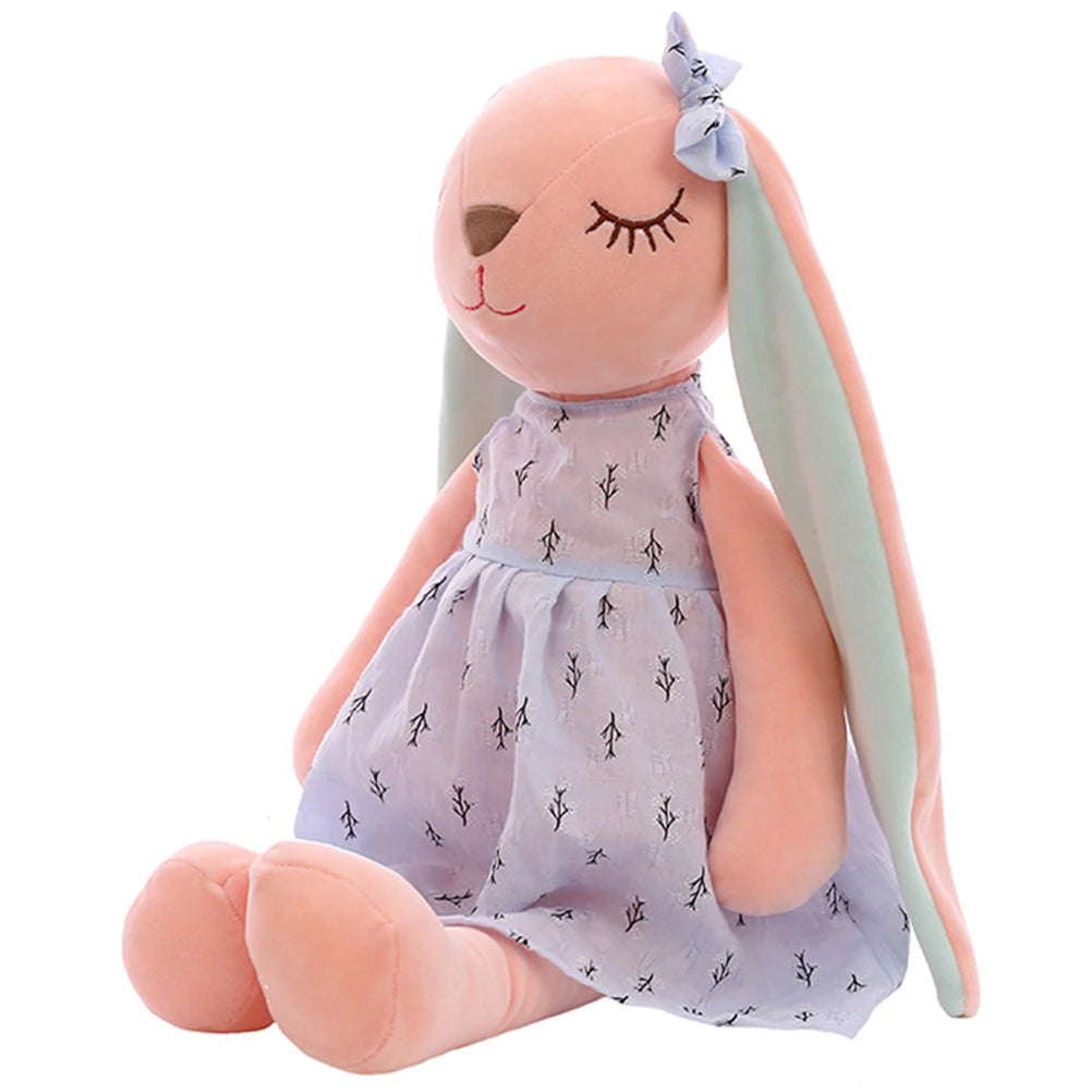 Soft Long-Eared Stuffed Rabbit for Newborns & Nursery Gift
