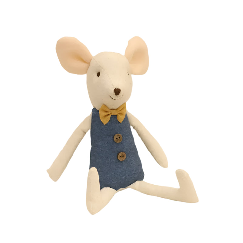 Mouse Family Plush Dollhouse Set