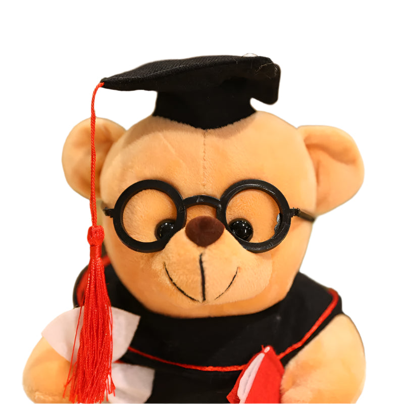 Cartoon Teddy Bear Holding Heart Plush Stuffed Toy (13–15cm)