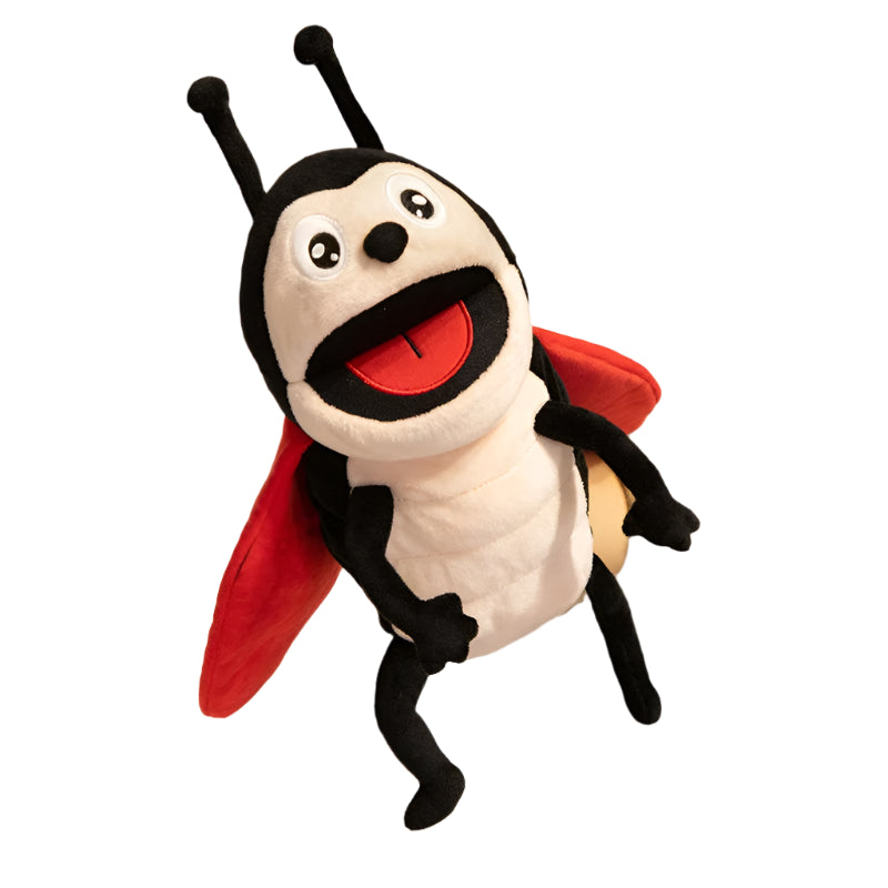 Plush Insect Hand Puppets – Ladybug, Caterpillar & More!
