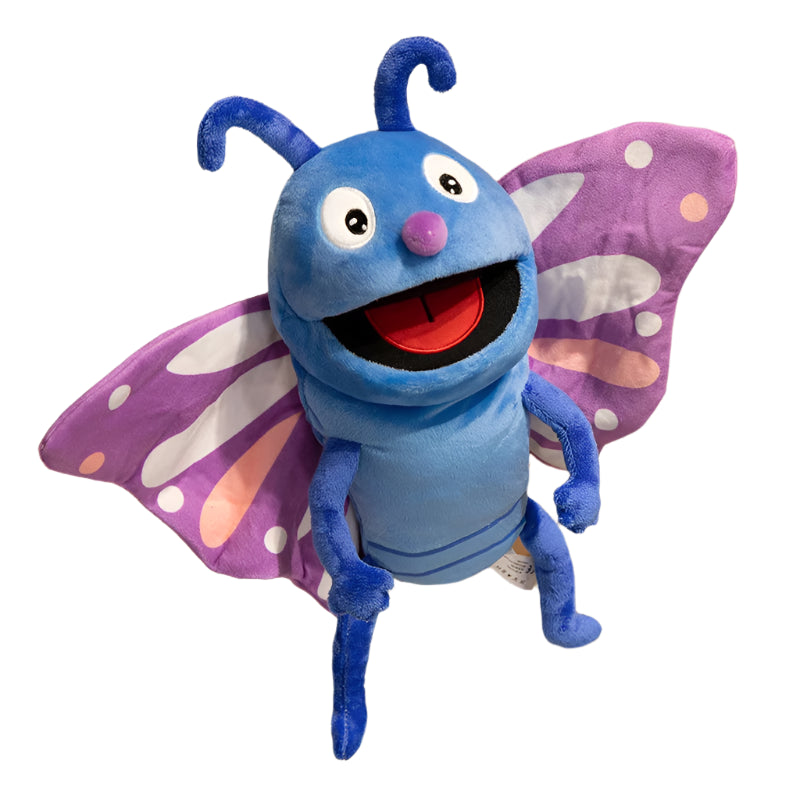 Plush Insect Hand Puppets – Ladybug, Caterpillar & More!