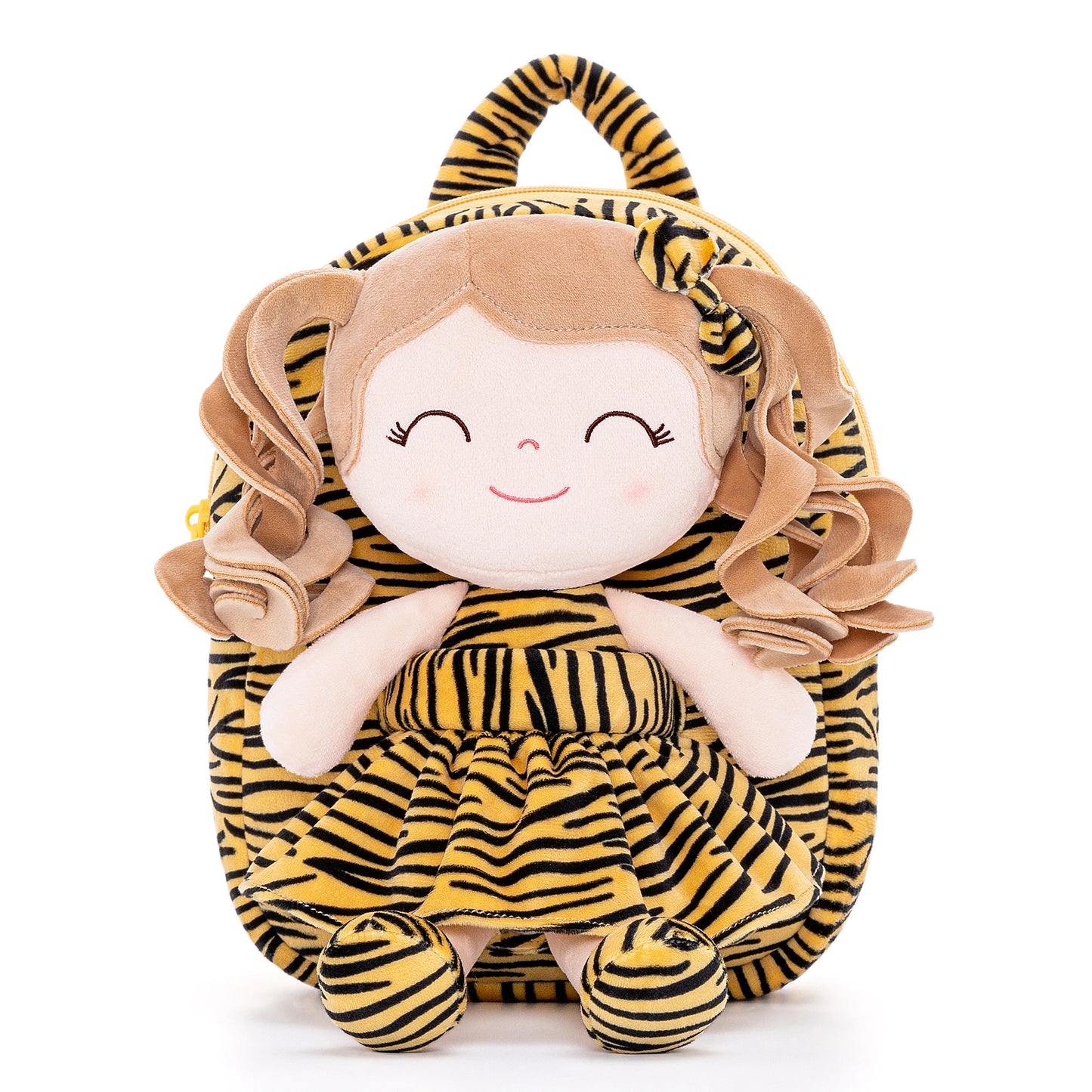 Gloveleya Plush Backpack – Soft Doll Backpack for Baby Girls