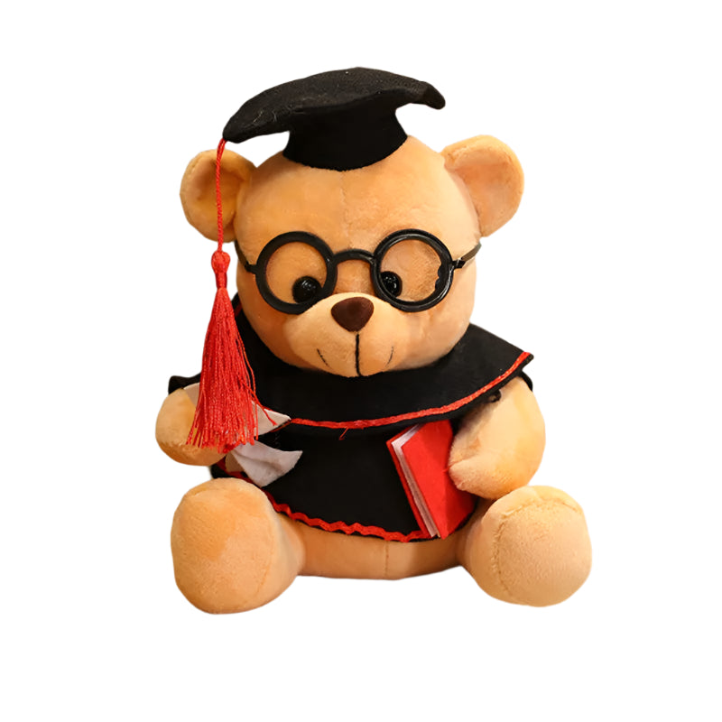 Cartoon Teddy Bear Holding Heart Plush Stuffed Toy (13–15cm)