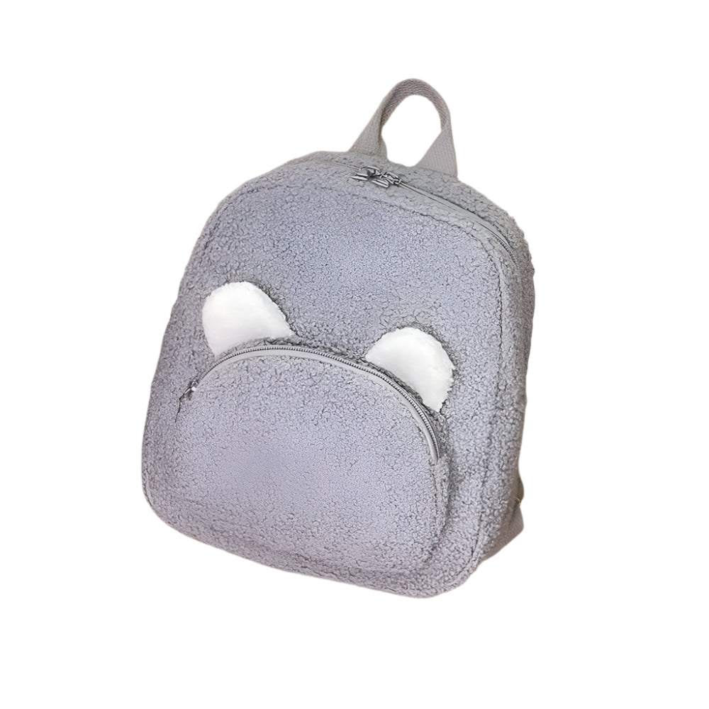 Kawaii Bear Ears Plush Backpack