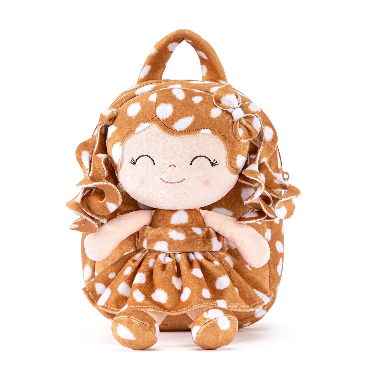 Gloveleya Plush Backpack – Soft Doll Backpack for Baby Girls