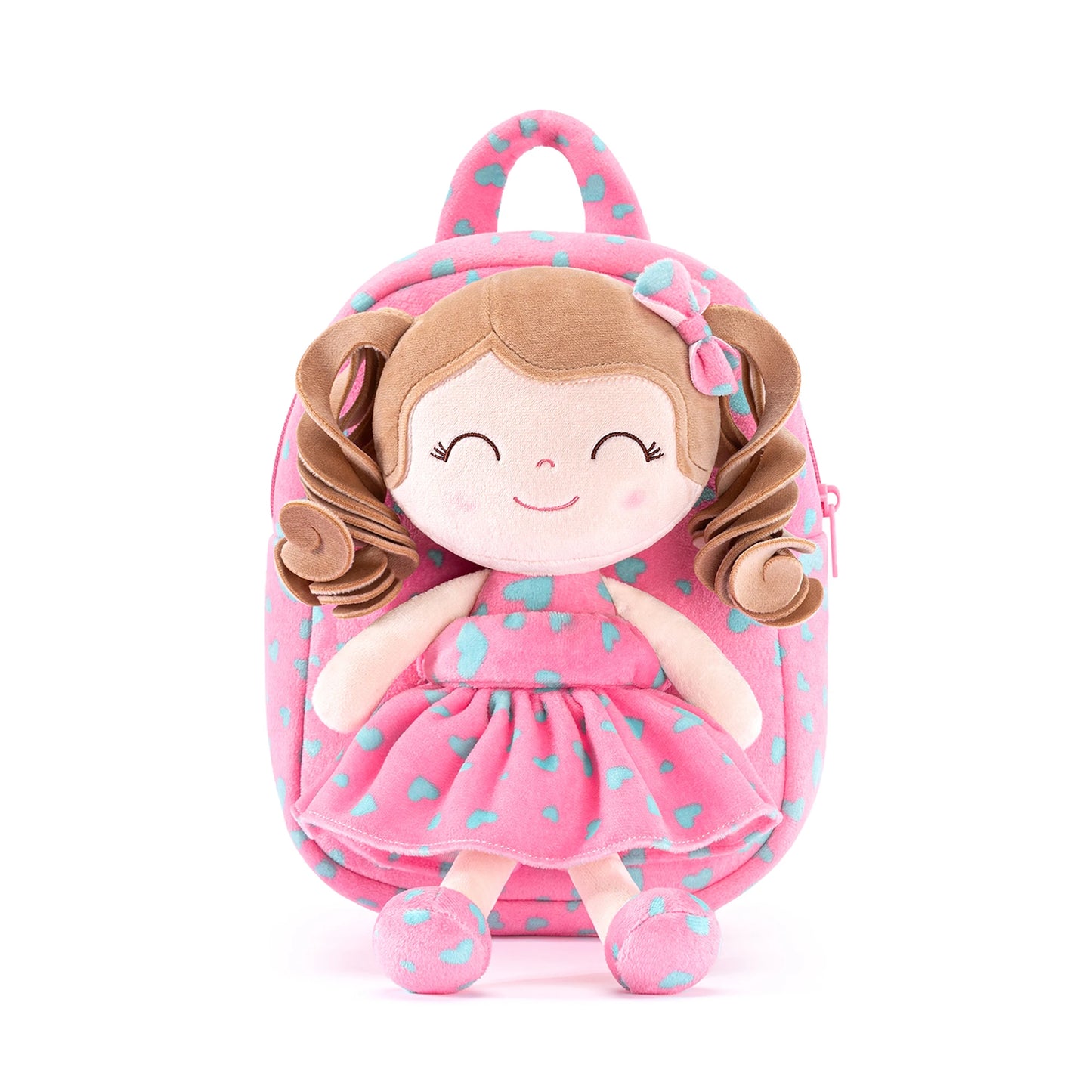 Gloveleya Plush Backpack – Soft Doll Backpack for Baby Girls