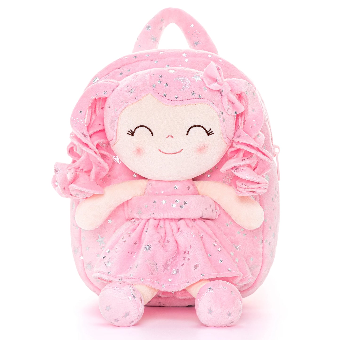Gloveleya Plush Backpack – Soft Doll Backpack for Baby Girls