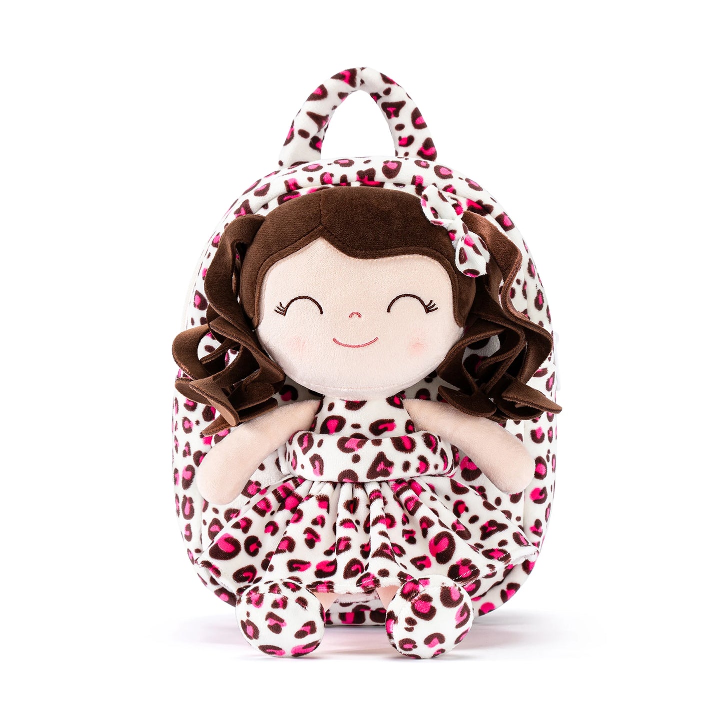Gloveleya Plush Backpack – Soft Doll Backpack for Baby Girls