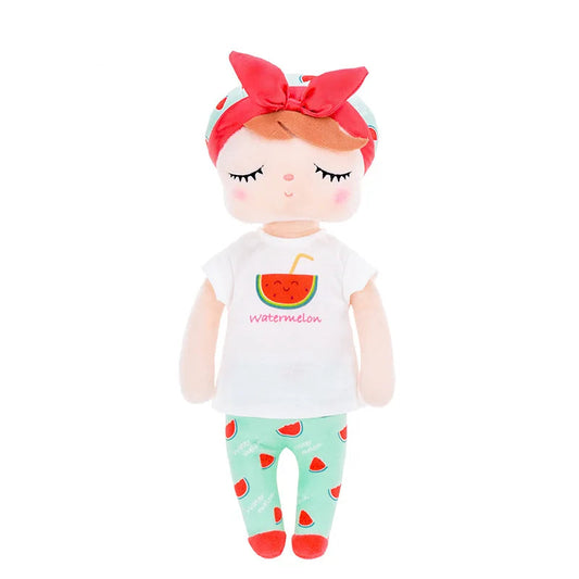 Metoo Fruit Angela Plush Doll – 34cm Watermelon-Themed Soft Toy