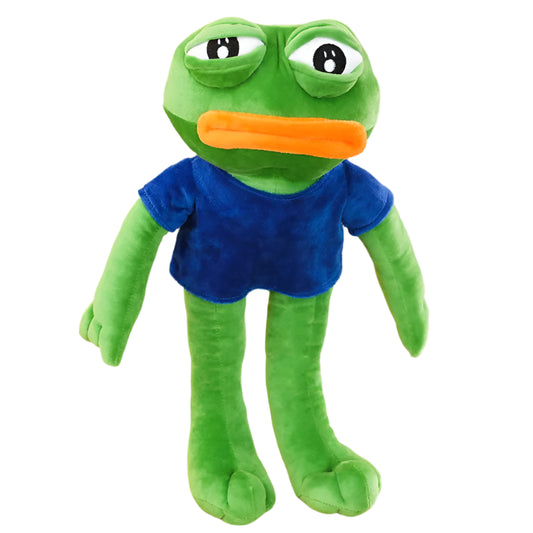 Sad Pepe Frog Plush – Meme Stuffed Toy (50/70/90 cm)

