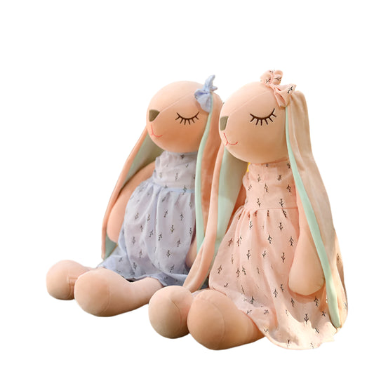 Soft Long-Eared Stuffed Rabbit for Newborns & Nursery Gift