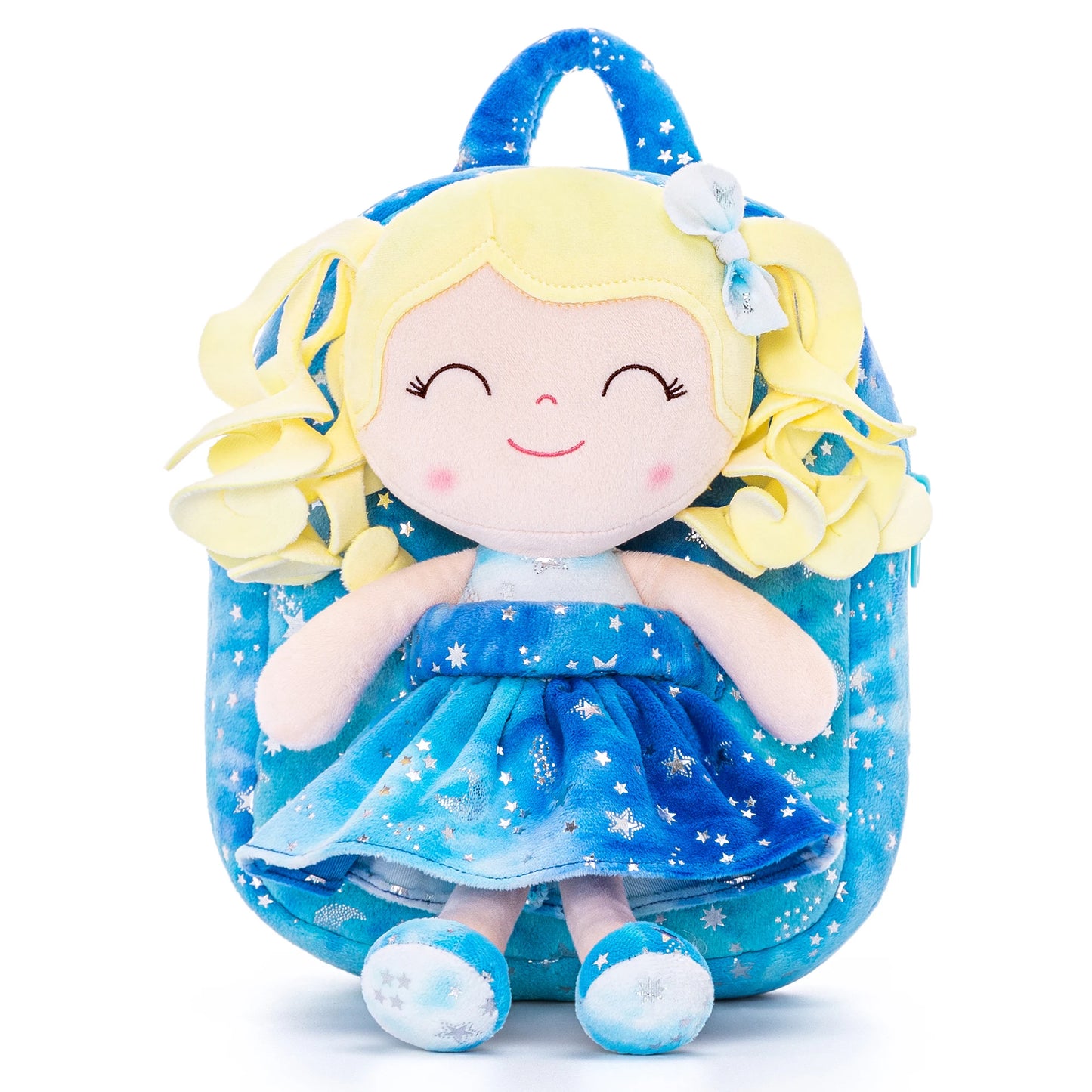 Gloveleya Plush Backpack – Soft Doll Backpack for Baby Girls