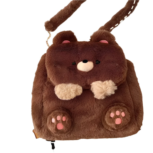 KawaiiBear Plush School Backpack