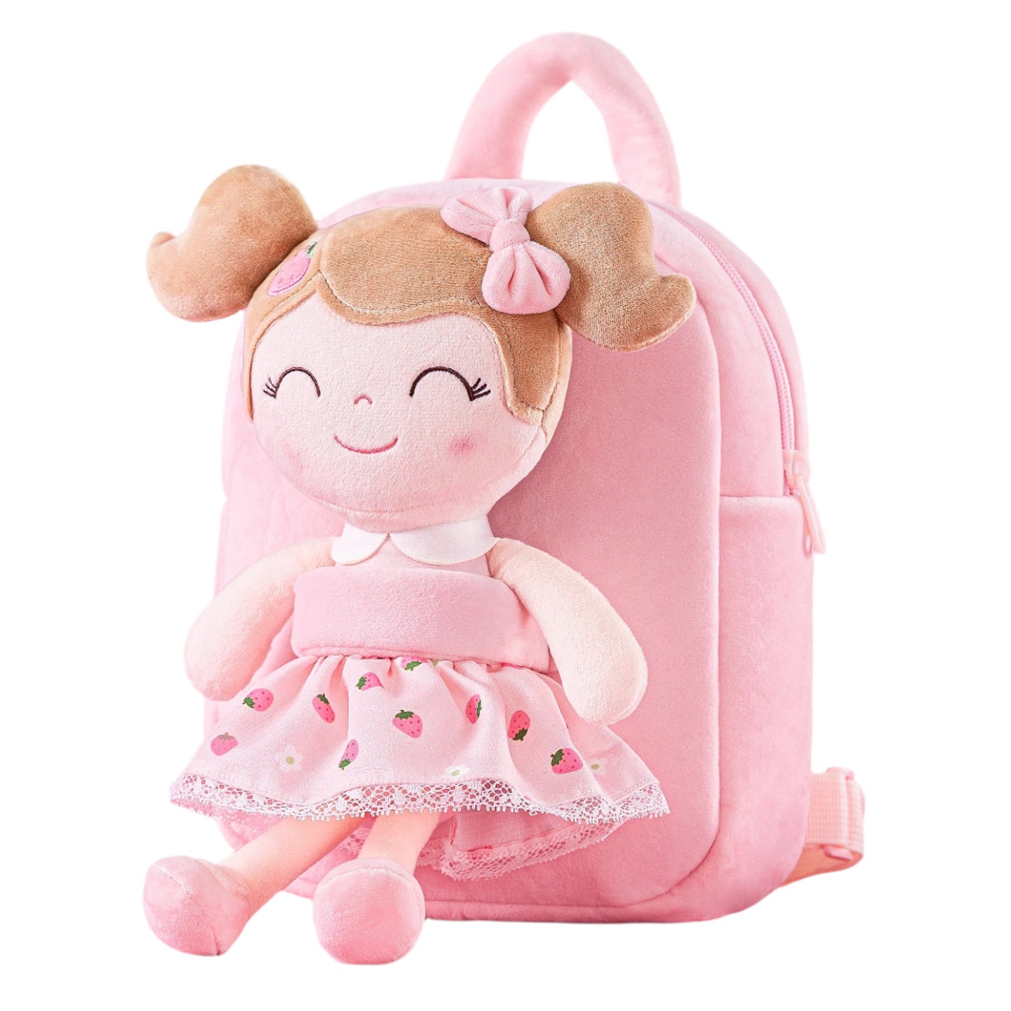 Gloveleya Strawberry Plush Backpack