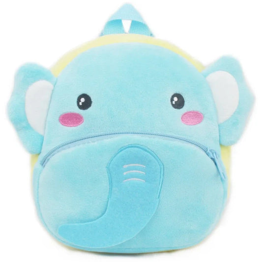 3D Plush Cartoon Backpack for Toddlers – Soft & Cute Mini Bag for Kids 1–4Y


