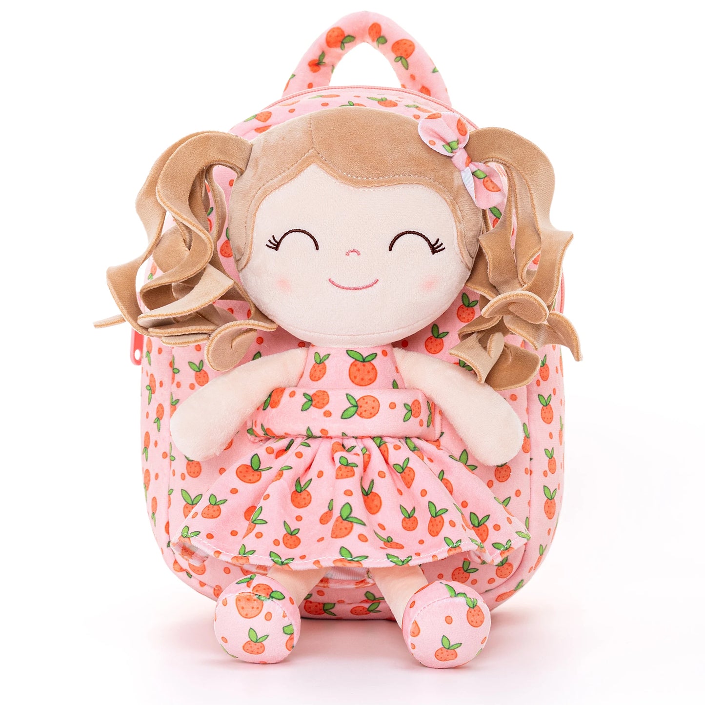 Gloveleya Plush Backpack – Soft Doll Backpack for Baby Girls