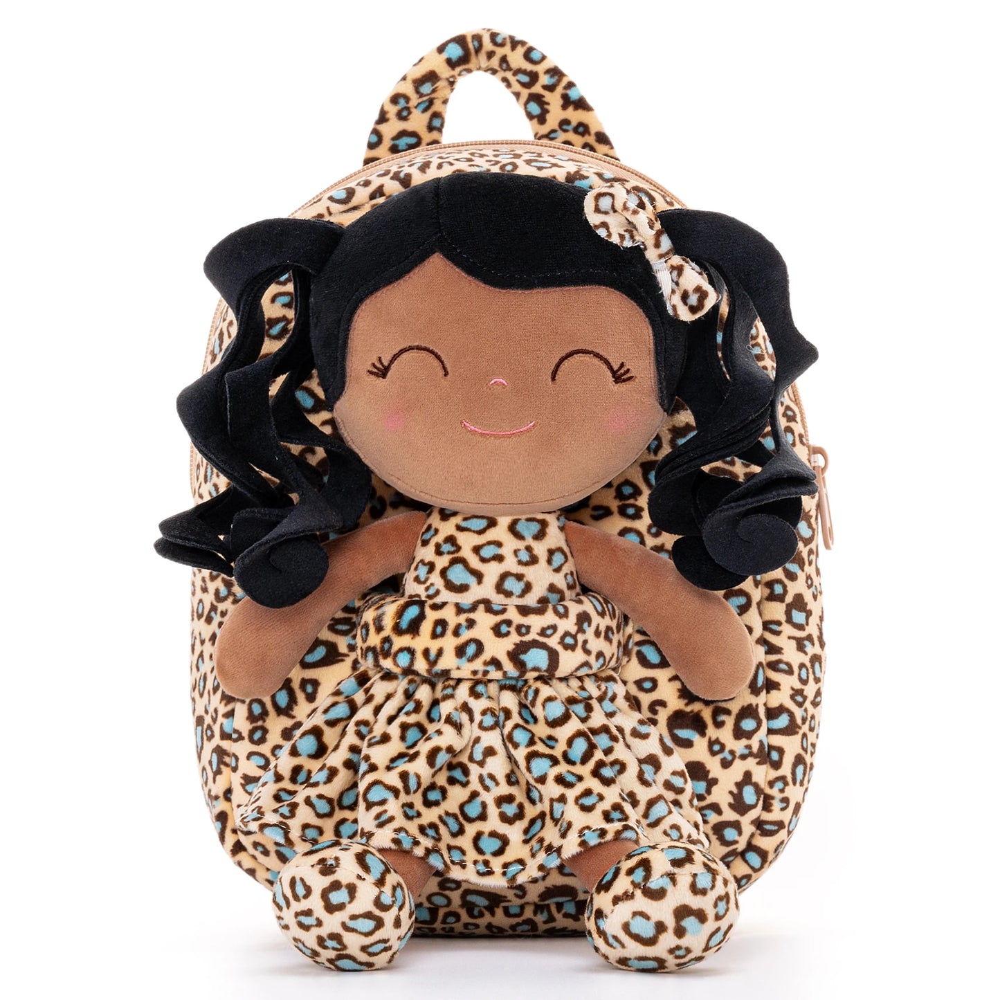 Gloveleya Plush Backpack – Soft Doll Backpack for Baby Girls