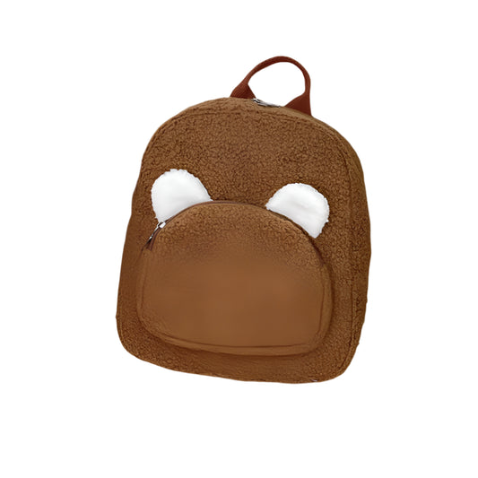 Kawaii Bear Ears Plush Backpack