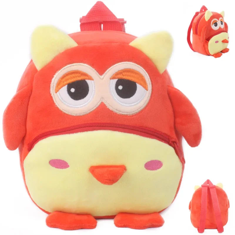 Tiny Tails – 3D Plush Cartoon Backpack for Toddlers