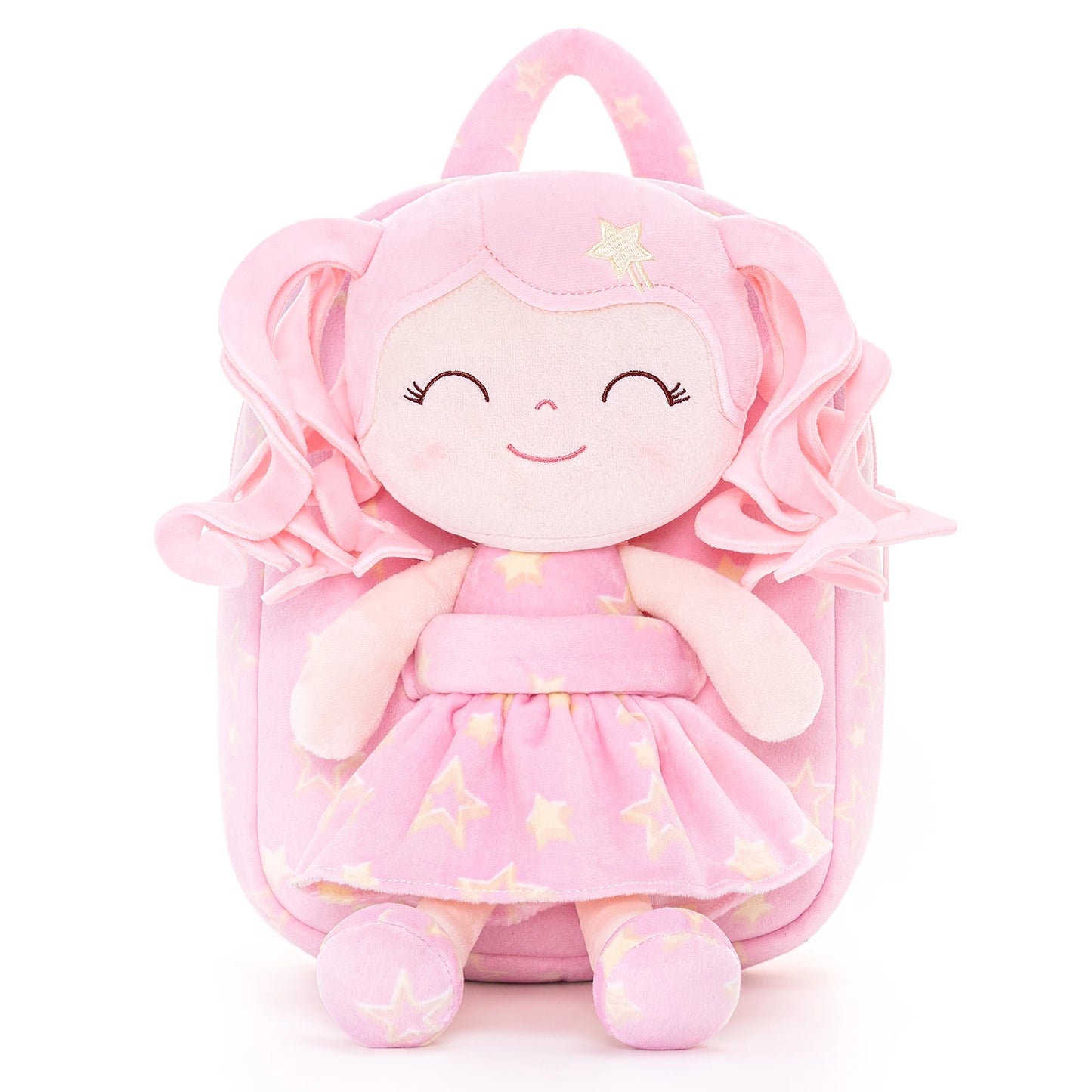 Gloveleya Plush Backpack – Soft Doll Backpack for Baby Girls