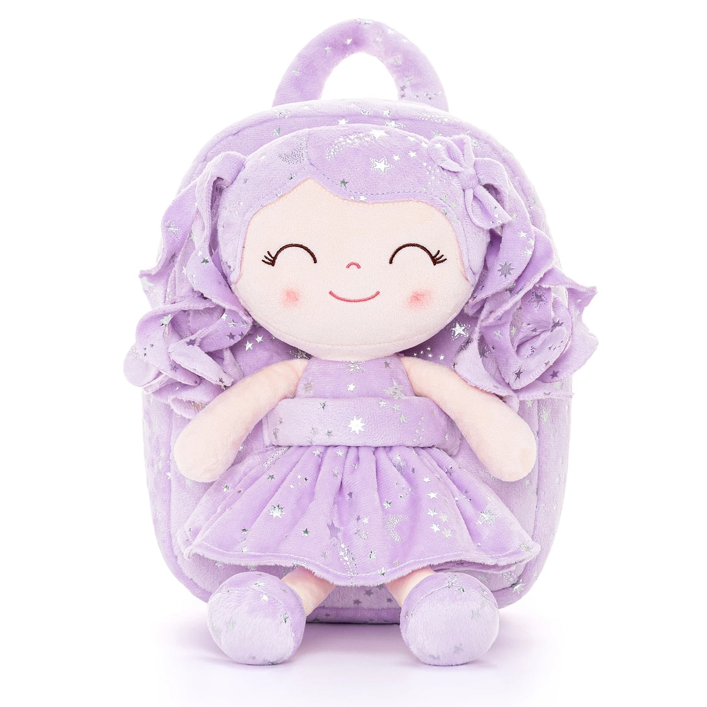 Gloveleya Plush Backpack – Soft Doll Backpack for Baby Girls