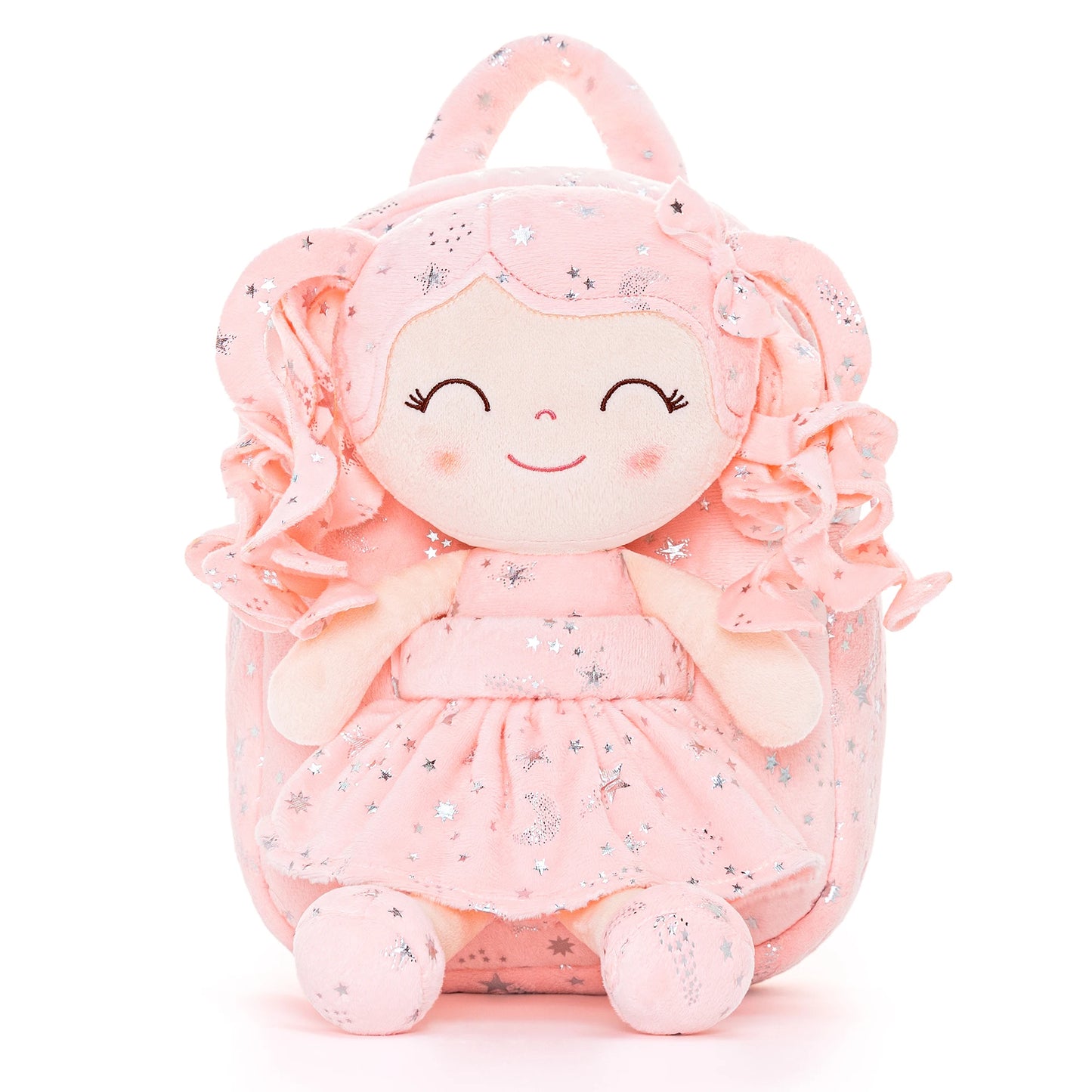 Gloveleya Plush Backpack – Soft Doll Backpack for Baby Girls