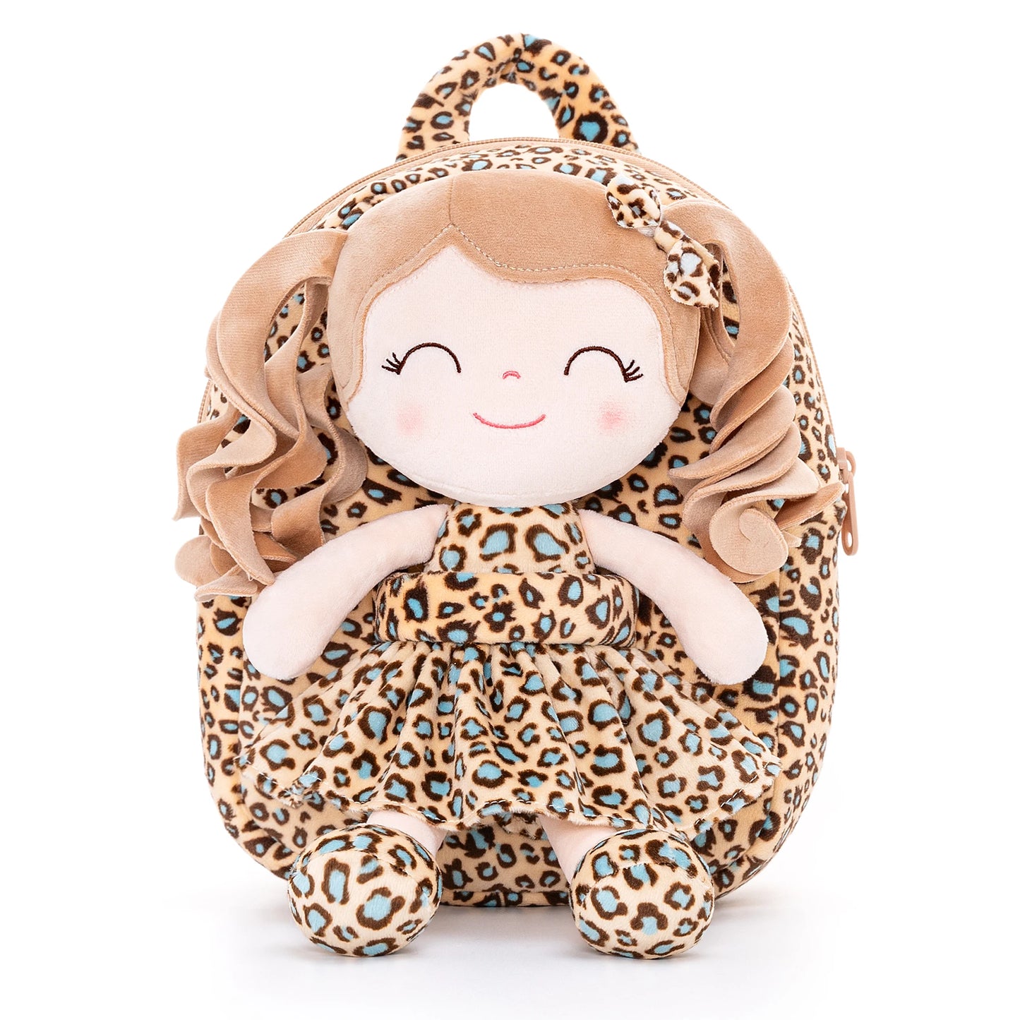 Gloveleya Plush Backpack – Soft Doll Backpack for Baby Girls