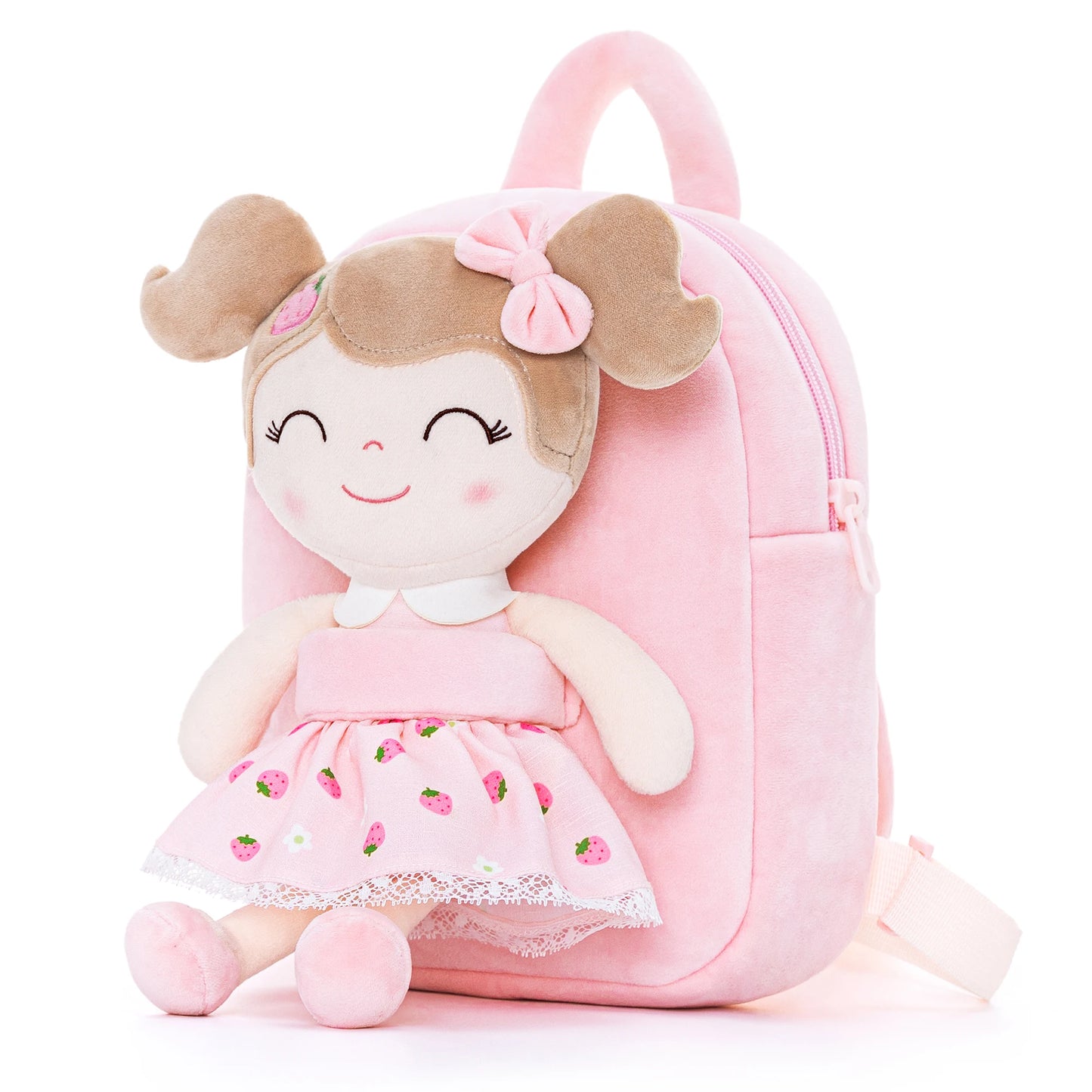 Gloveleya Strawberry Plush Backpack