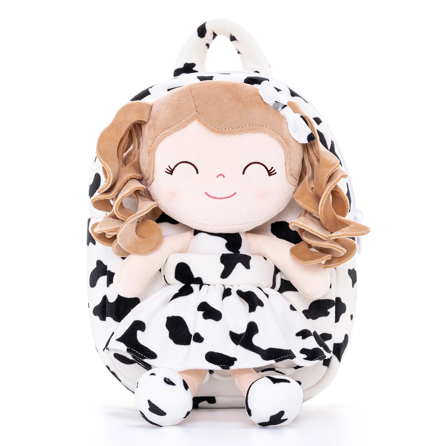 Gloveleya Plush Backpack – Soft Doll Backpack for Baby Girls