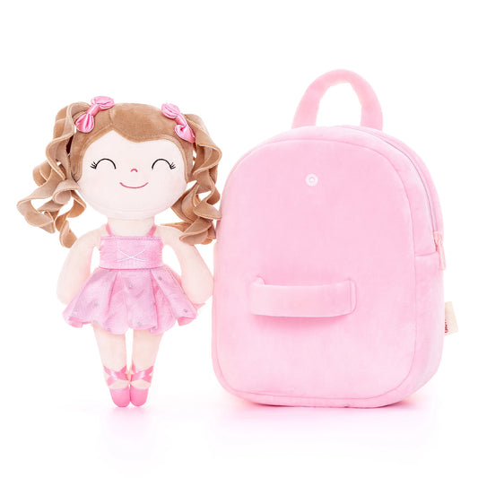 Gloveleya Ballerina Doll Plush Backpack