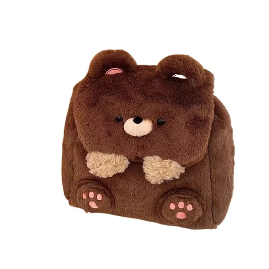 KawaiiBear Plush School Backpack